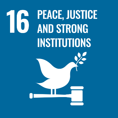 16 Peace and Justice Strong Institutions